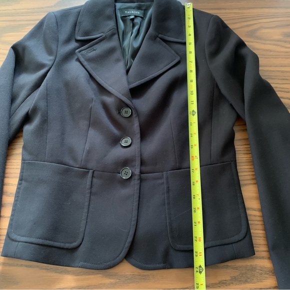 Talbots Black Blazer Women’s 10 Button Closure - Picture 9 of 11